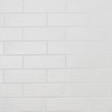 Kiln White 3x9 Matte Porcelain Subway Tile - Durable and Elegant
