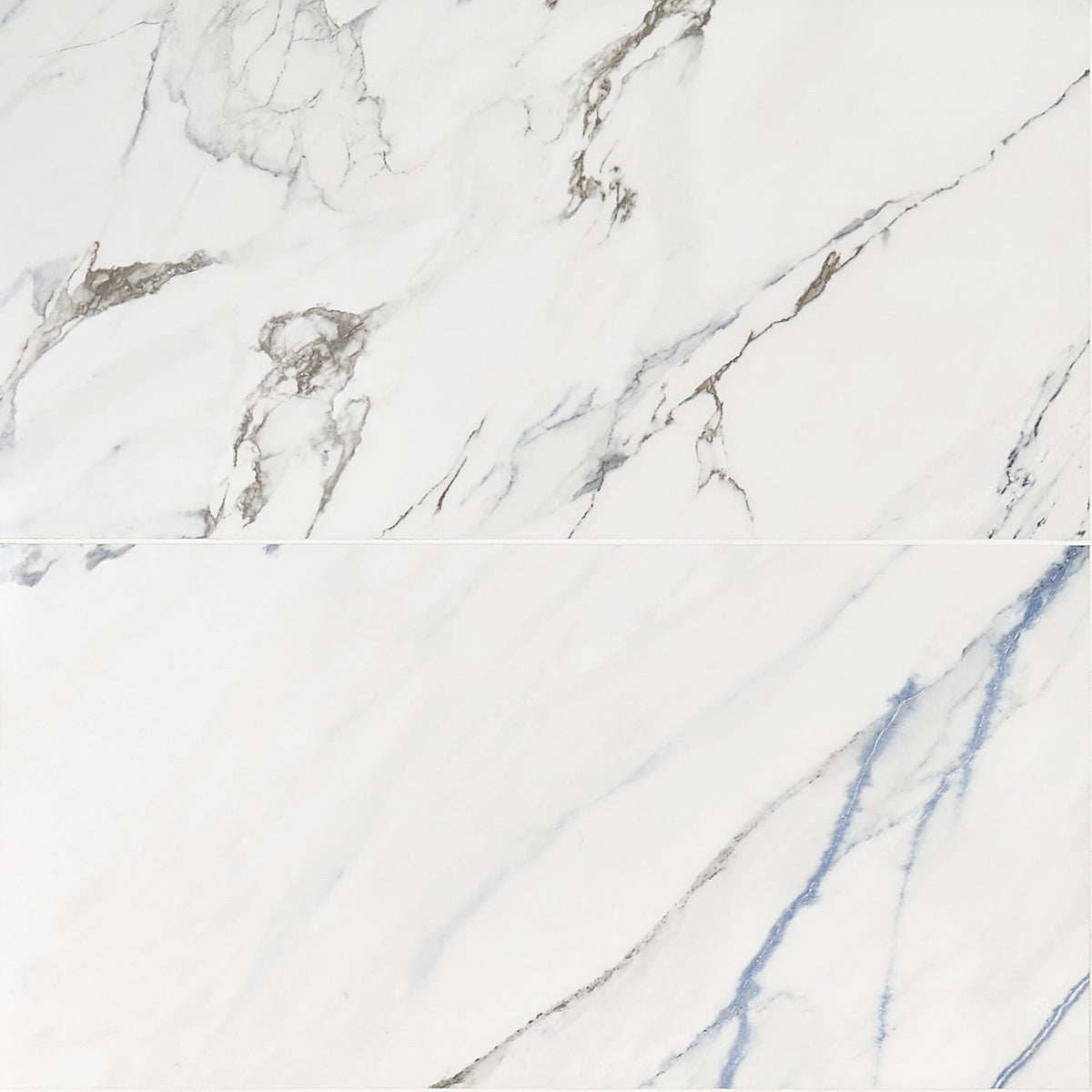 Calacatta Azur 12x24 Polished Porcelain Tile - Lux Tile