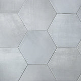 Paige Avorio Gray 10" Hexagon Matte Porcelain Tile - Lux Tile