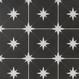 Tau Nero Black 9x9 Matte Porcelain Tile by Lux Tile