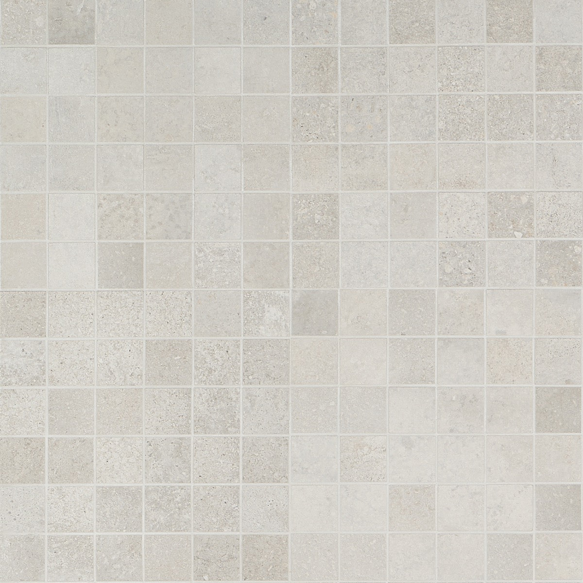 Bronx Argent Silver 2x2 Matte Porcelain Mosaic Tile - Durable Industrial Design