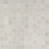 Bronx Argent Silver 2x2 Matte Porcelain Mosaic Tile - Durable Industrial Design