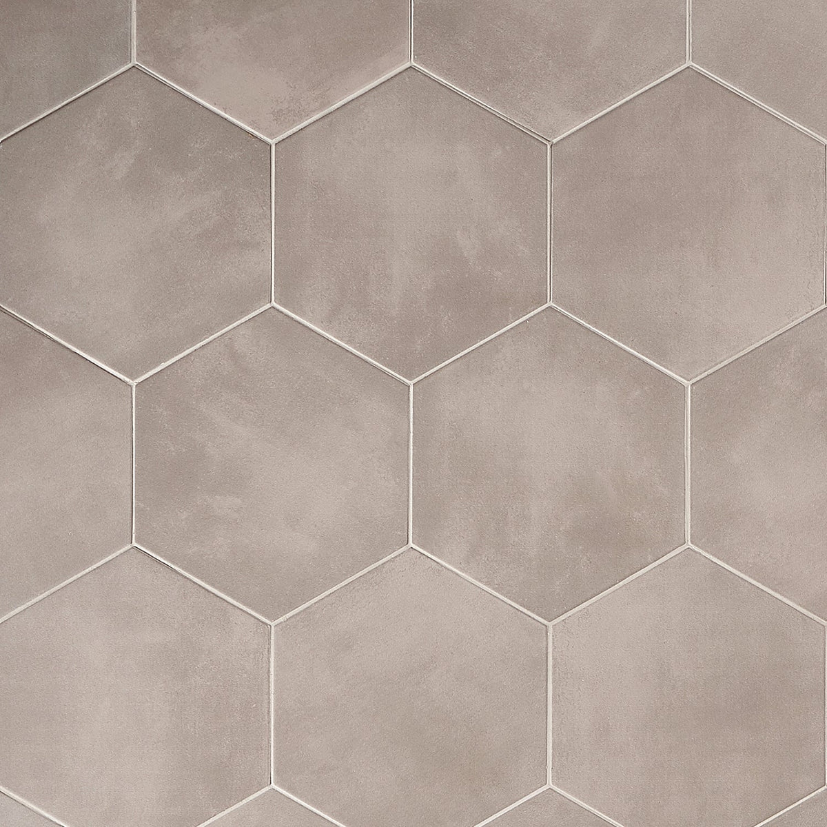 HexArt Gris Gray 8" Hexagon Matte Porcelain Tile - Lux Tile