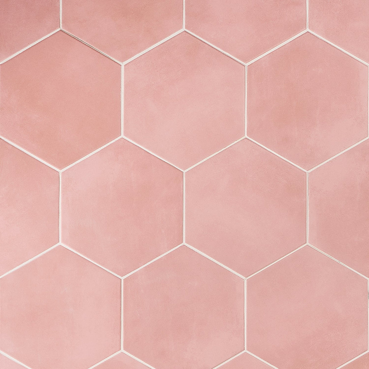 HexArt Rose Pink 8" Hexagon Matte Porcelain Tile - Lux Tile