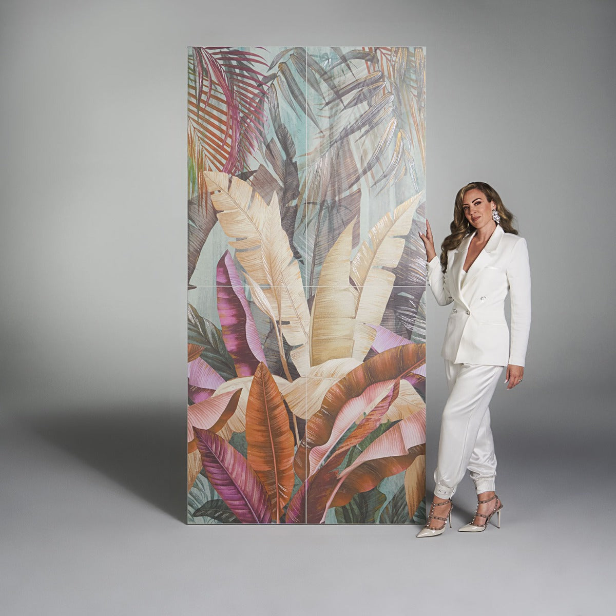 Paula Purroy Rainforest Multicolor 24x48 Porcelain Tile