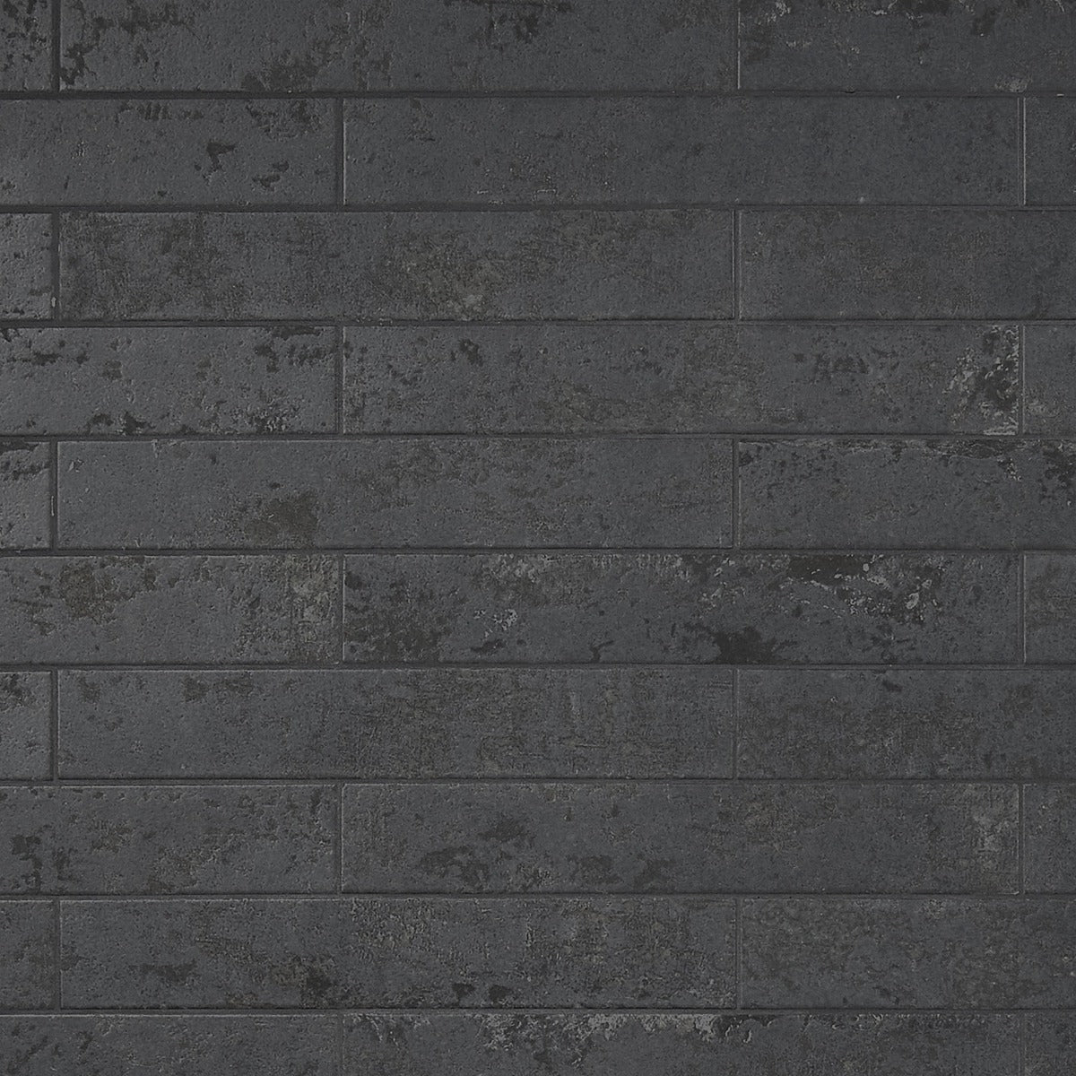 Lux Tile Portrait Black Matte Porcelain Subway Tile 2x14