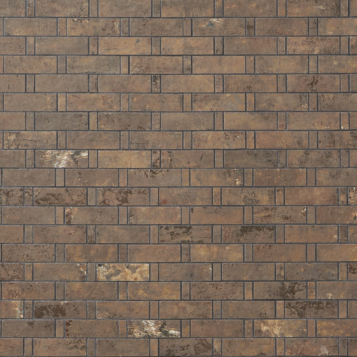 Portrait Copper Weave Matte Porcelain Mosaic Tile - Lux Tile