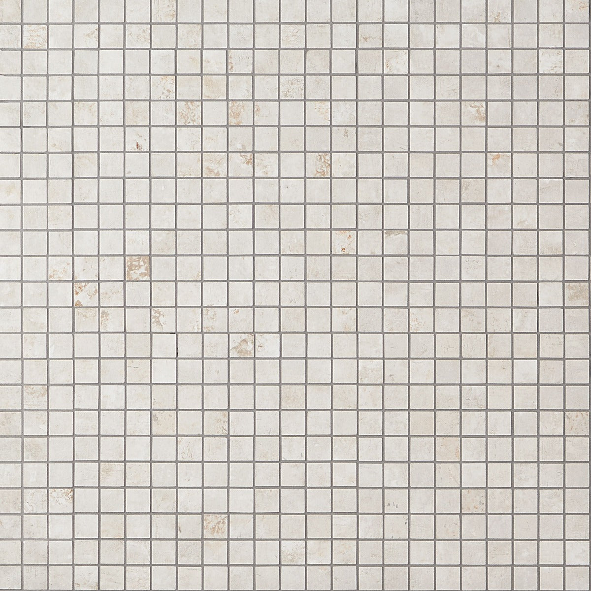 Lux Tile Portrait Ivory Beige Matte Porcelain Mosaic Tile 1x1