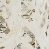 Dreamstone Calacatta Rustico Chevron Polished Porcelain Mosaic Tile