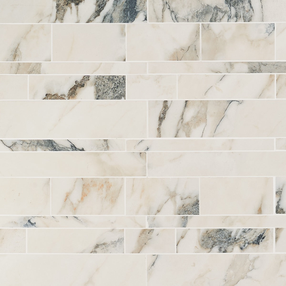 Dreamstone Calacatta Rustico Beige Railroad Matte Porcelain Mosaic Tile