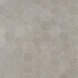 New Rock Fumo Light Gray 3" Hexagon Matte Porcelain Mosaic Tile