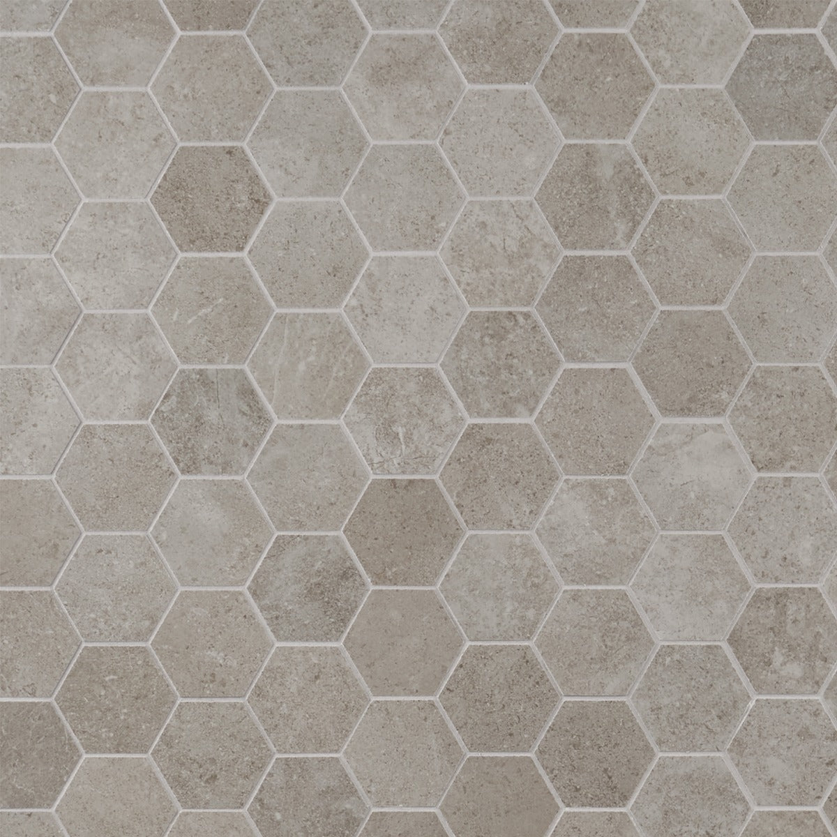 Lux Tile New Rock Tortora Beige 3" Hex Matte Porcelain Mosaic Tile