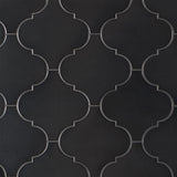 Zeal Gunmetal Gray Arabesque Polished Porcelain Tile - Lux Tile