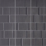 Division Antracite Black 8x16 Fluted Matte Ceramic Wall Tile