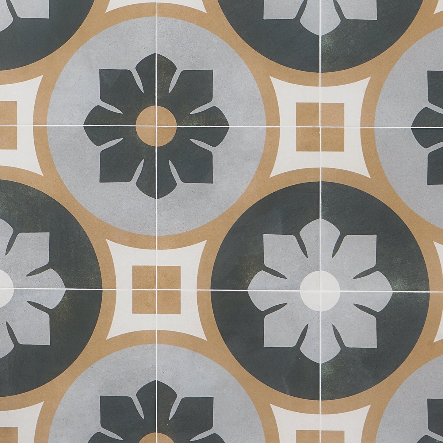Lapaz Bloom Multicolor 9x9 Matte Porcelain Tile - Lux Tile