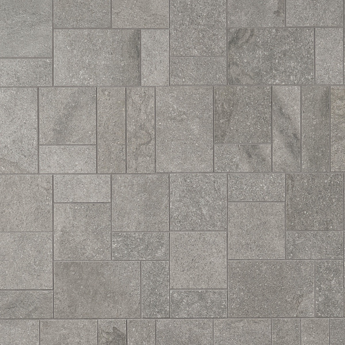 Acadia French Pattern Gray Porcelain Mosaic Tile - Lux Tile