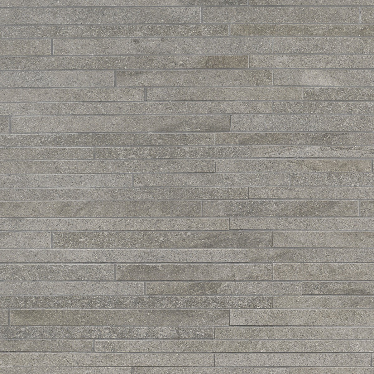 Acadia Thin Strip Slate Gray Matte Porcelain Mosaic Tile - Lux Tile