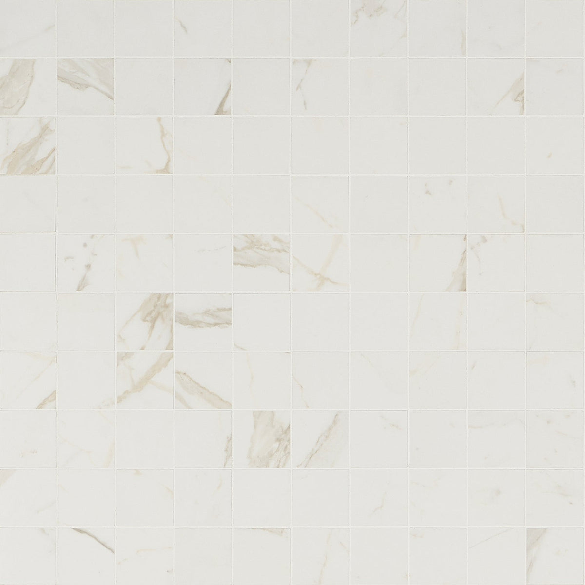 Versilia Calacatta Oro Matte Porcelain Mosaic Tile - Lux Tile