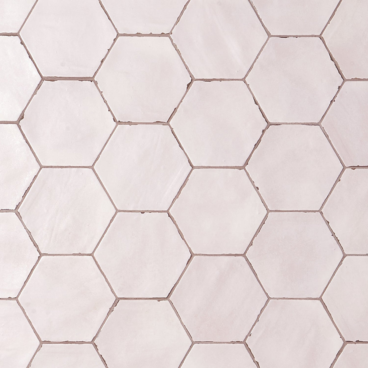 Sasha Hex Rose Pink Matte Porcelain Tile - 6" Hexagon