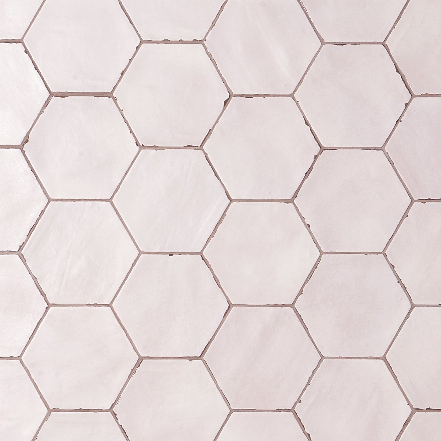 Sasha Hex Rose Pink Matte Porcelain Tile - 6" Hexagon