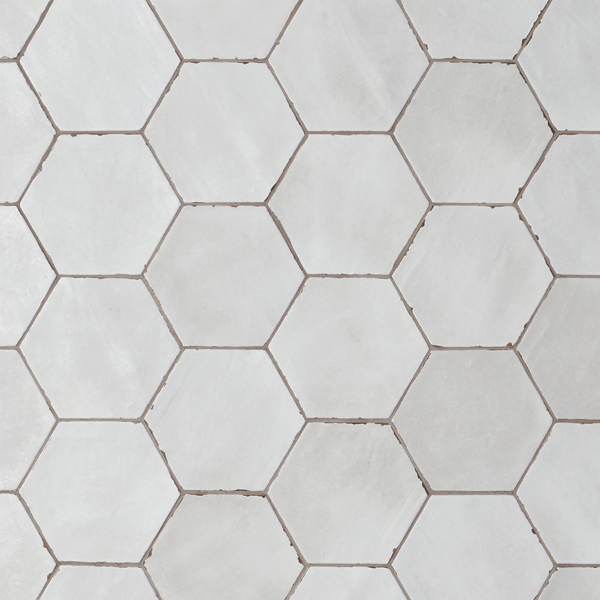 Lux Tile Sasha Hex Gray Matte Porcelain Tile 6"