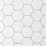 Sasha Hex White Matte Porcelain Tile - Lux Tile