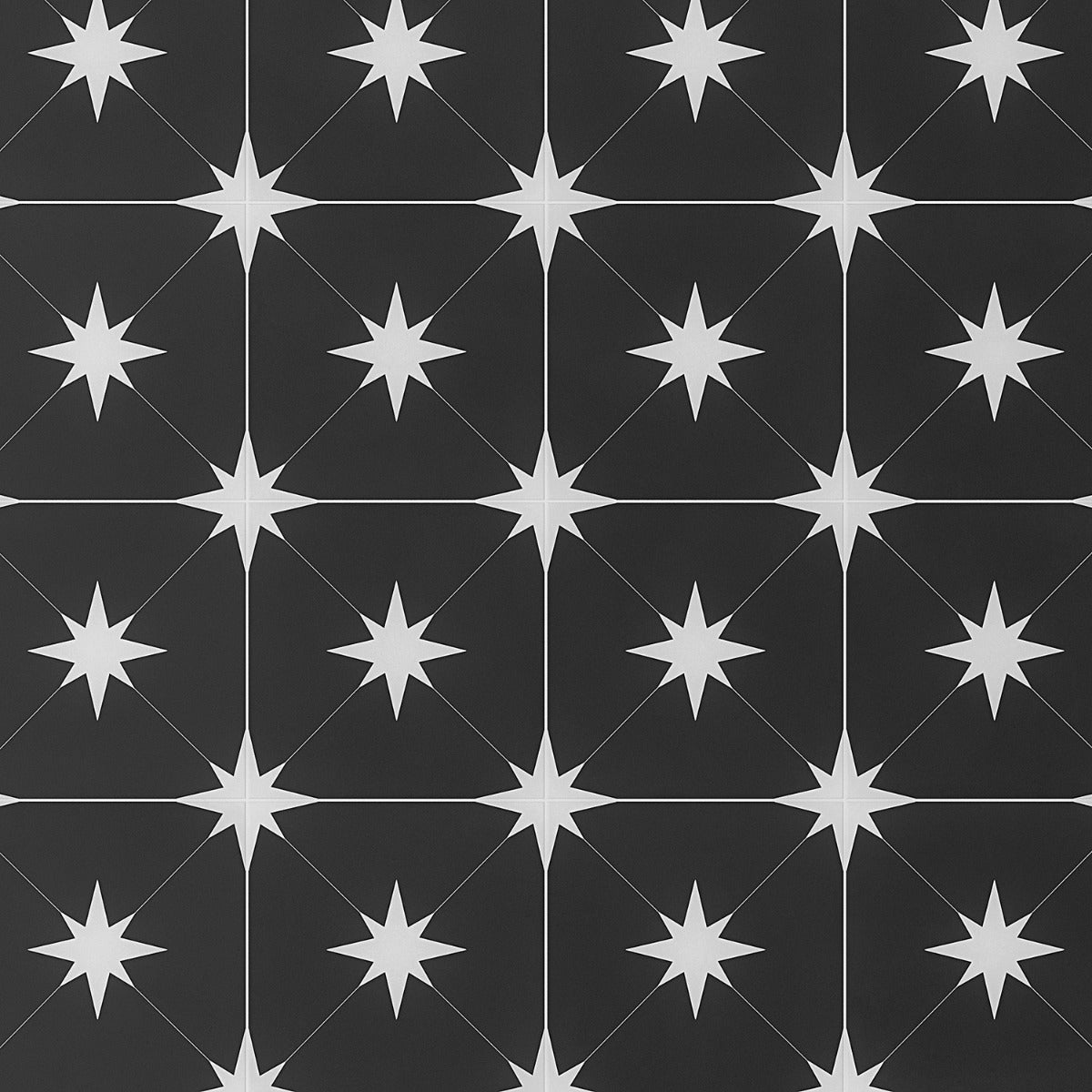 Tau Nero Black 9x9 Matte Porcelain Tile by Lux Tile