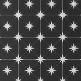 Tau Nero Black 9x9 Matte Porcelain Tile by Lux Tile