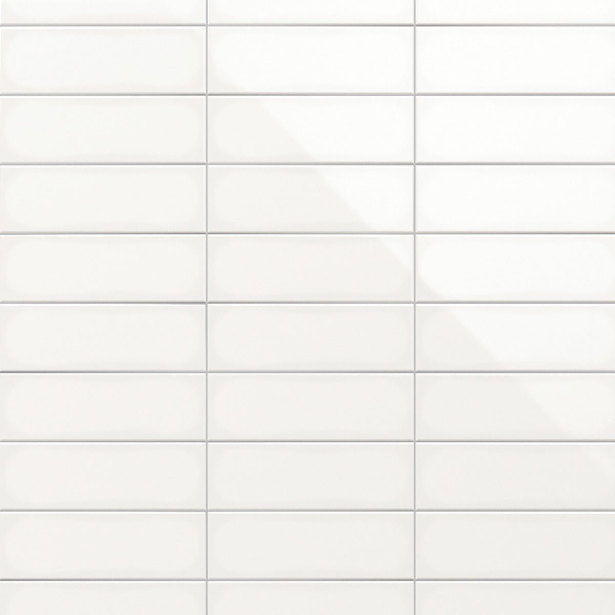 Park Hill White 4x12 Polished Porcelain Subway Tile - Tilebar