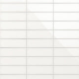 Park Hill White 4x12 Polished Porcelain Subway Tile - Tilebar