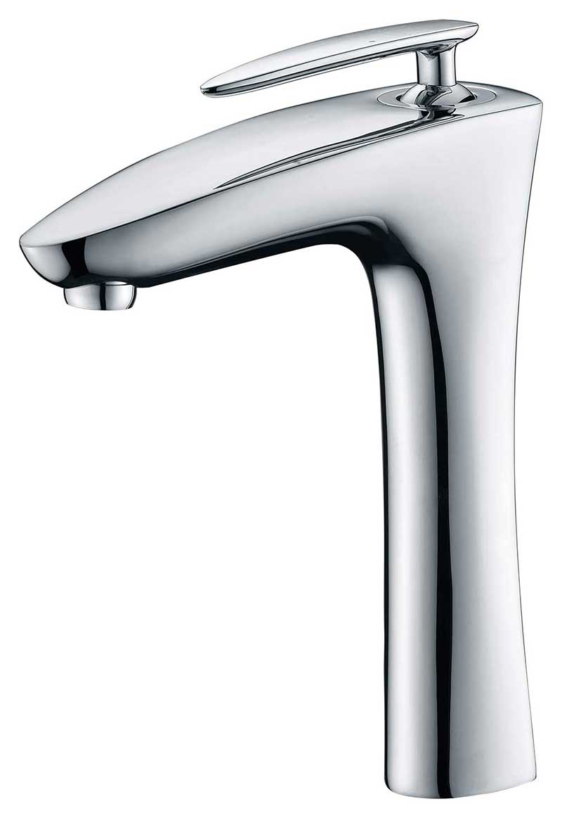 ANZZI Trident Man-Made Stone Vessel Sink with Pop-Up Drain, Matte White, 24.4 x 15.7 x 6.2 in