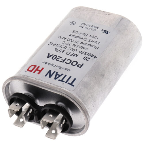 Titan HD POCF20A capacitor - detail view (Product Type: Capacitor; Voltage: 440/370V)