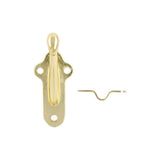 HICKORY HARDWARE Hand Rail Brackets Collection Handrail Bracket Heavy-Duty 2-13/16 in. Polished Brass Finish (15-Pack)