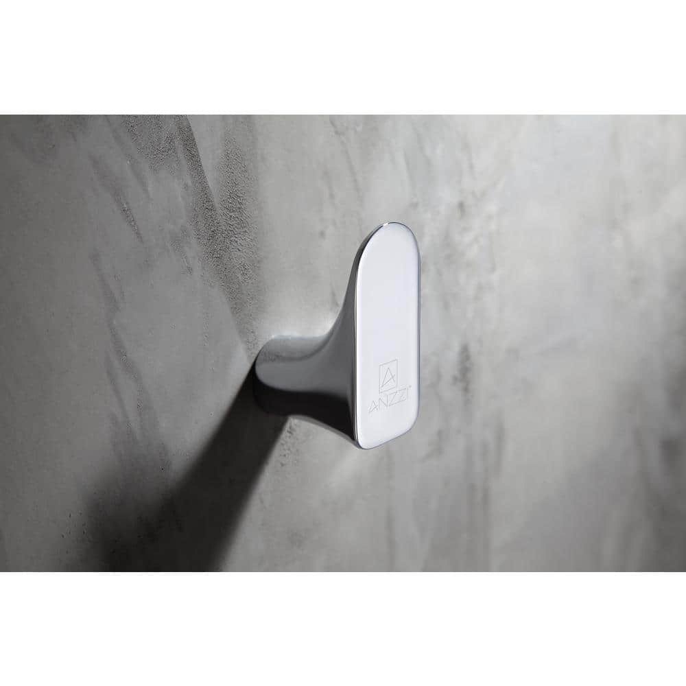 ANZZI Essence Series Stainless Steel Robe Hook in Polished Chrome