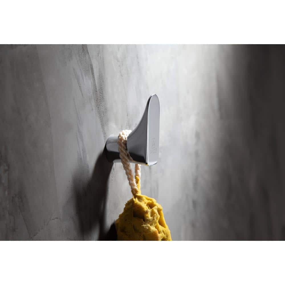 ANZZI Essence Series Stainless Steel Robe Hook in Polished Chrome