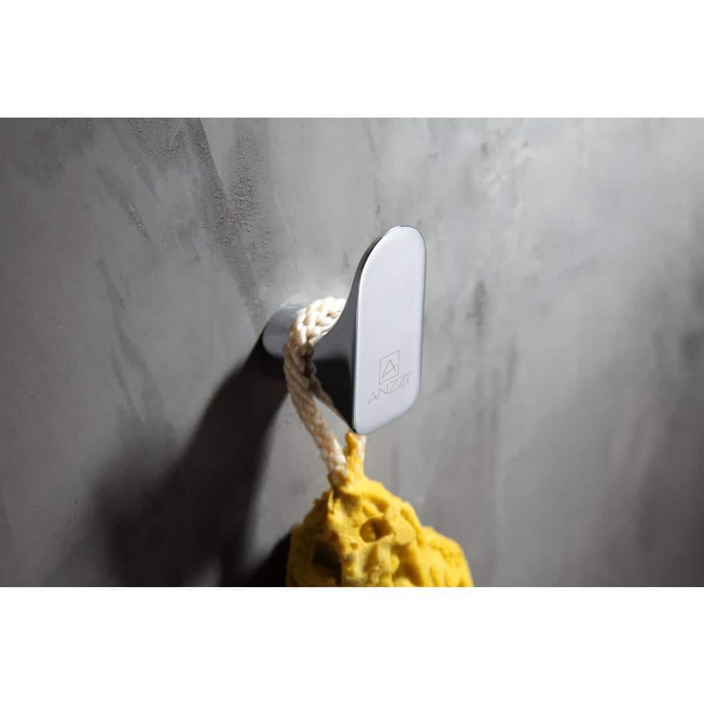 ANZZI Essence Series Stainless Steel Robe Hook in Polished Chrome