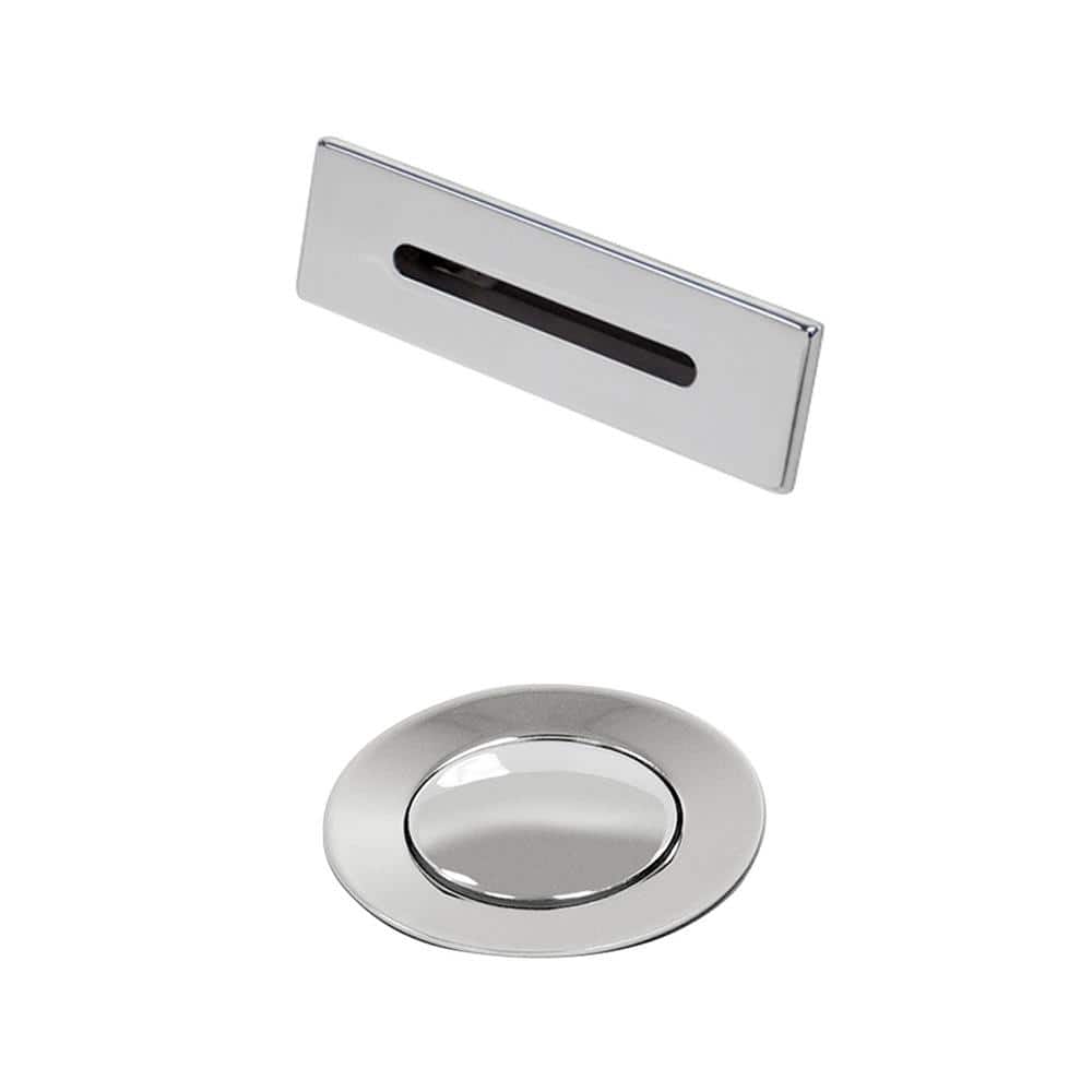Wyndham Collection Pop-Up Drain Trim Kit with Overflow Plate, Polished Chrome