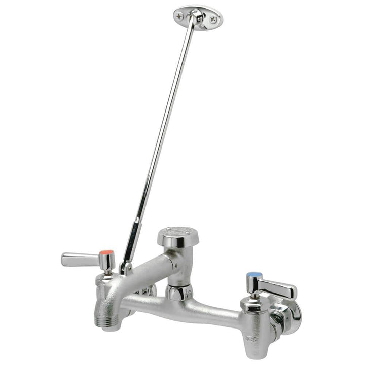 Zurn AquaSpec Wall-Mount Service Sink Faucet with Vacuum Breaker and Pail Hook - Chrome