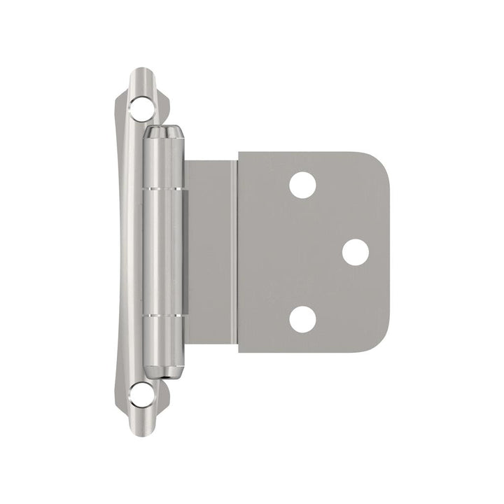 Amerock 3/8 in. (10 mm) Inset Self-Closing Face Mount Hinge, Oil-Rubbed Bronze, 2-Pack