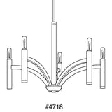 Progress Lighting Draper Collection 5-Light Polished Nickel Luxe Chandelier Light