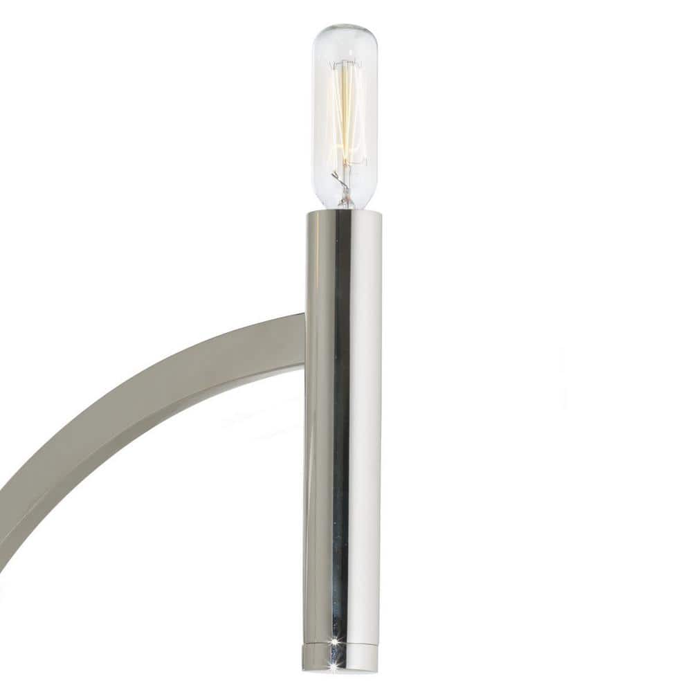 Progress Lighting Draper Collection 5-Light Polished Nickel Luxe Chandelier Light