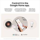Google Nest Learning Thermostat (4th Gen) with Nest Temperature Sensor (2nd Gen) 2-Pack - Polished Obsidian