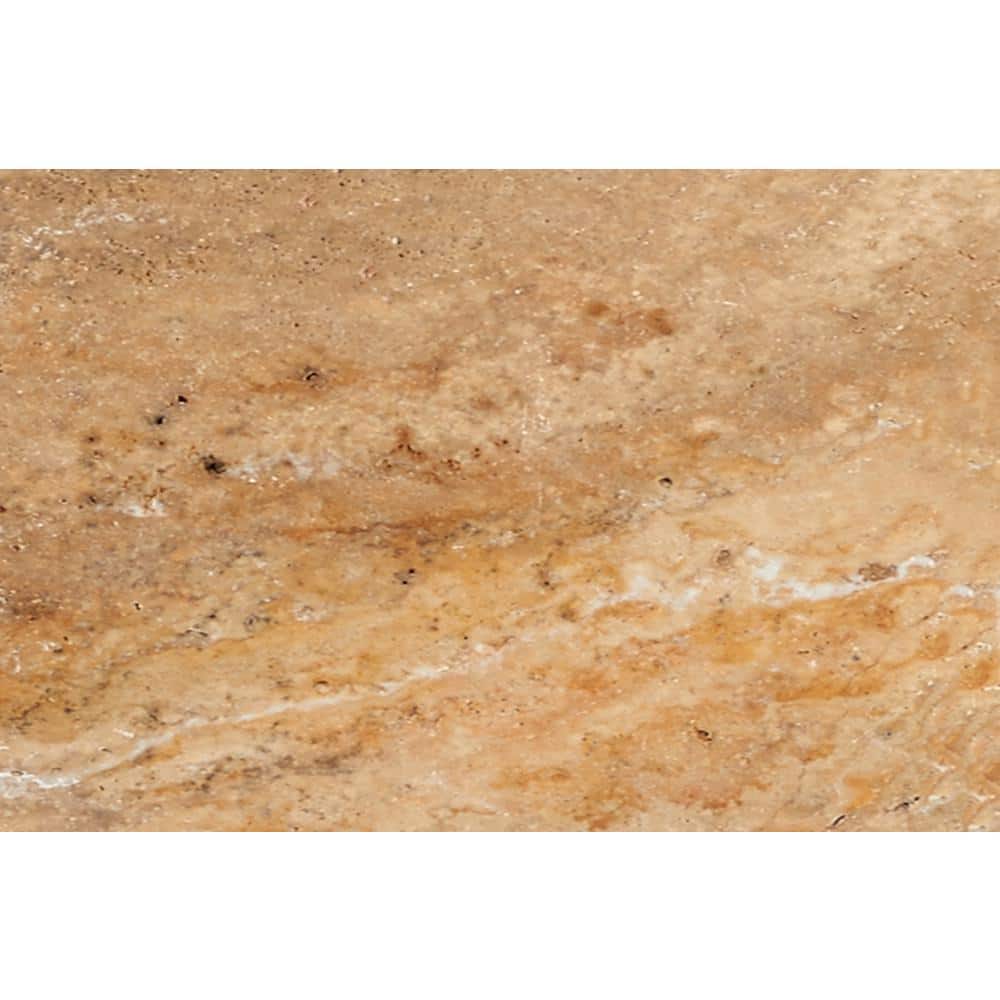 MSI Take Home Tile Sample - Porcini 6 in. x 6 in. Tumbled Travertine Paver Tile (0.25 sq. ft.)