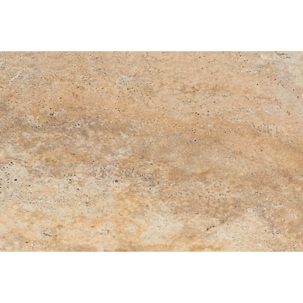 MSI Take Home Tile Sample - Porcini 6 in. x 6 in. Tumbled Travertine Paver Tile (0.25 sq. ft.)