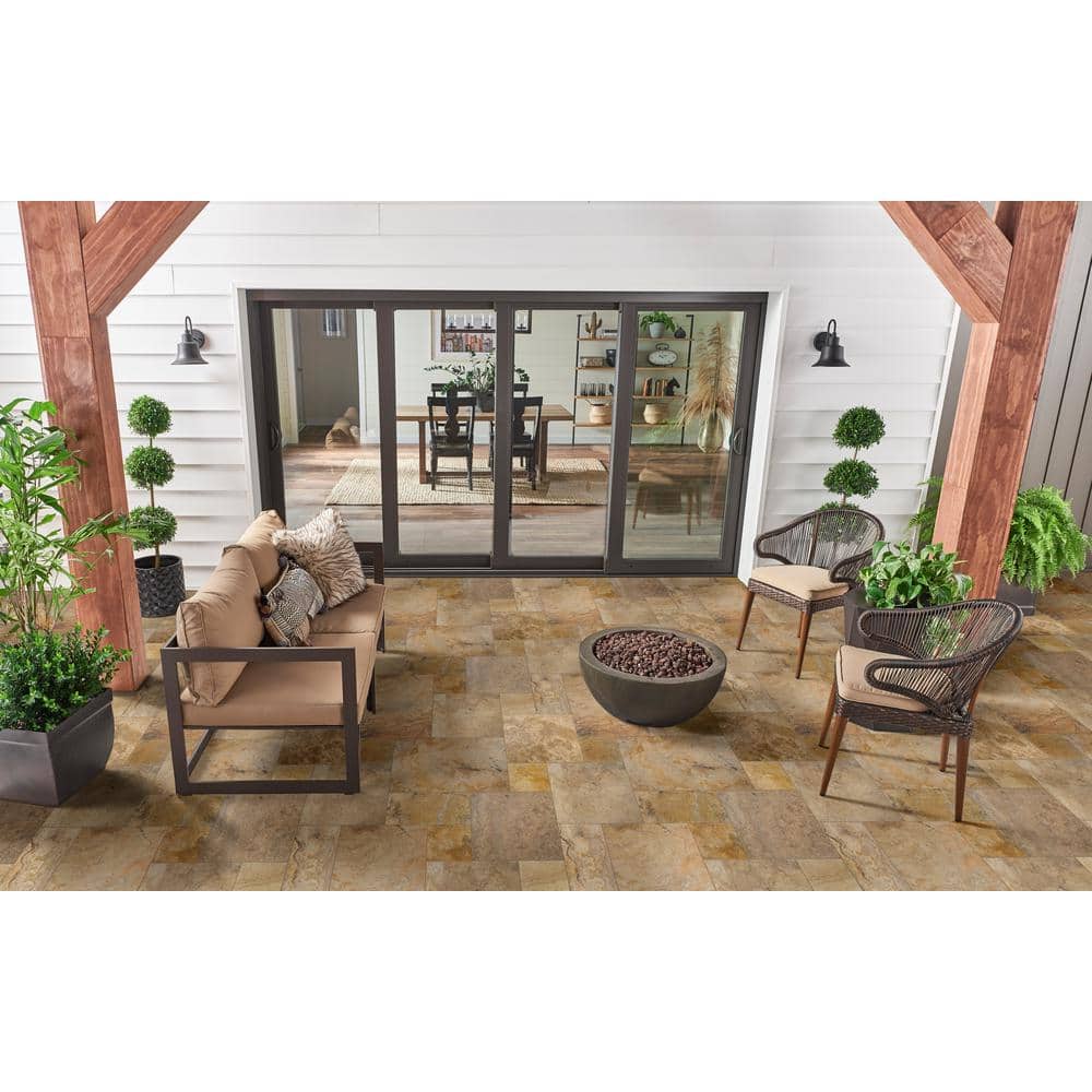 MSI Porcini Gold 10 Piece Tumbled Travertine Paver Tile Kit (30 Kits / 480 Sq. ft. / Pallet)