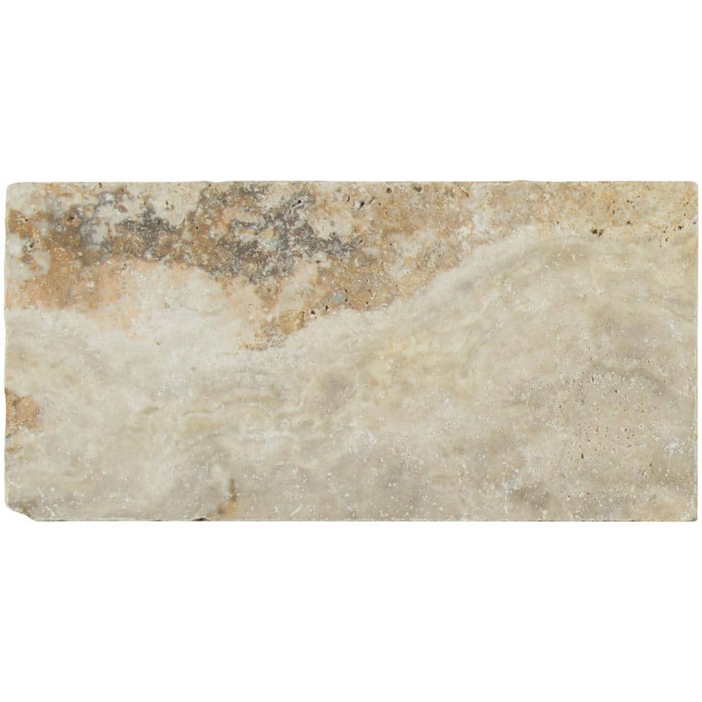 MSI Porcini Gold 2 cm. x 16 in. x 24 in. Tumbled Travertine Paver Tile (40.05 sq. ft./Pallet)