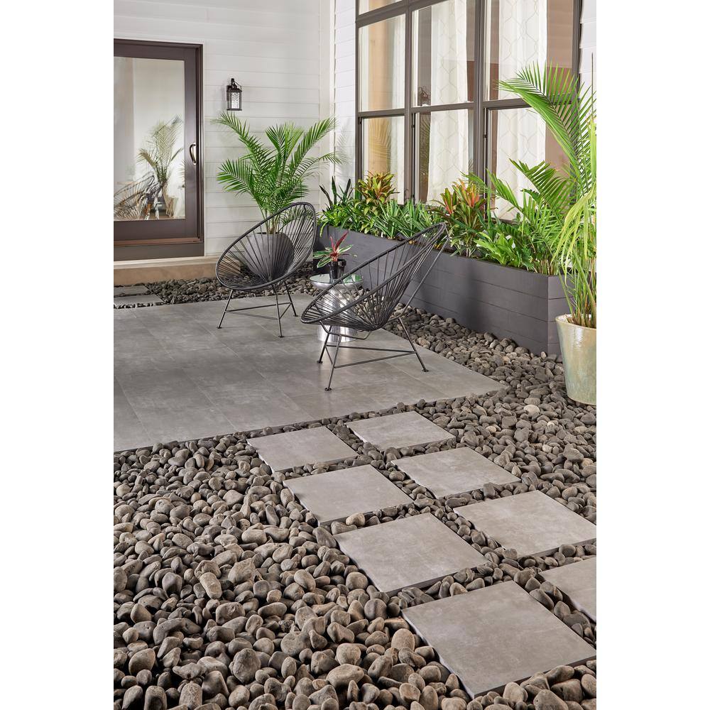 MSI Take Home Tile Sample - Porto Anthracite 6 in. x 6 in. Matte Porcelain Paver Tile (0.25 sq. ft.)