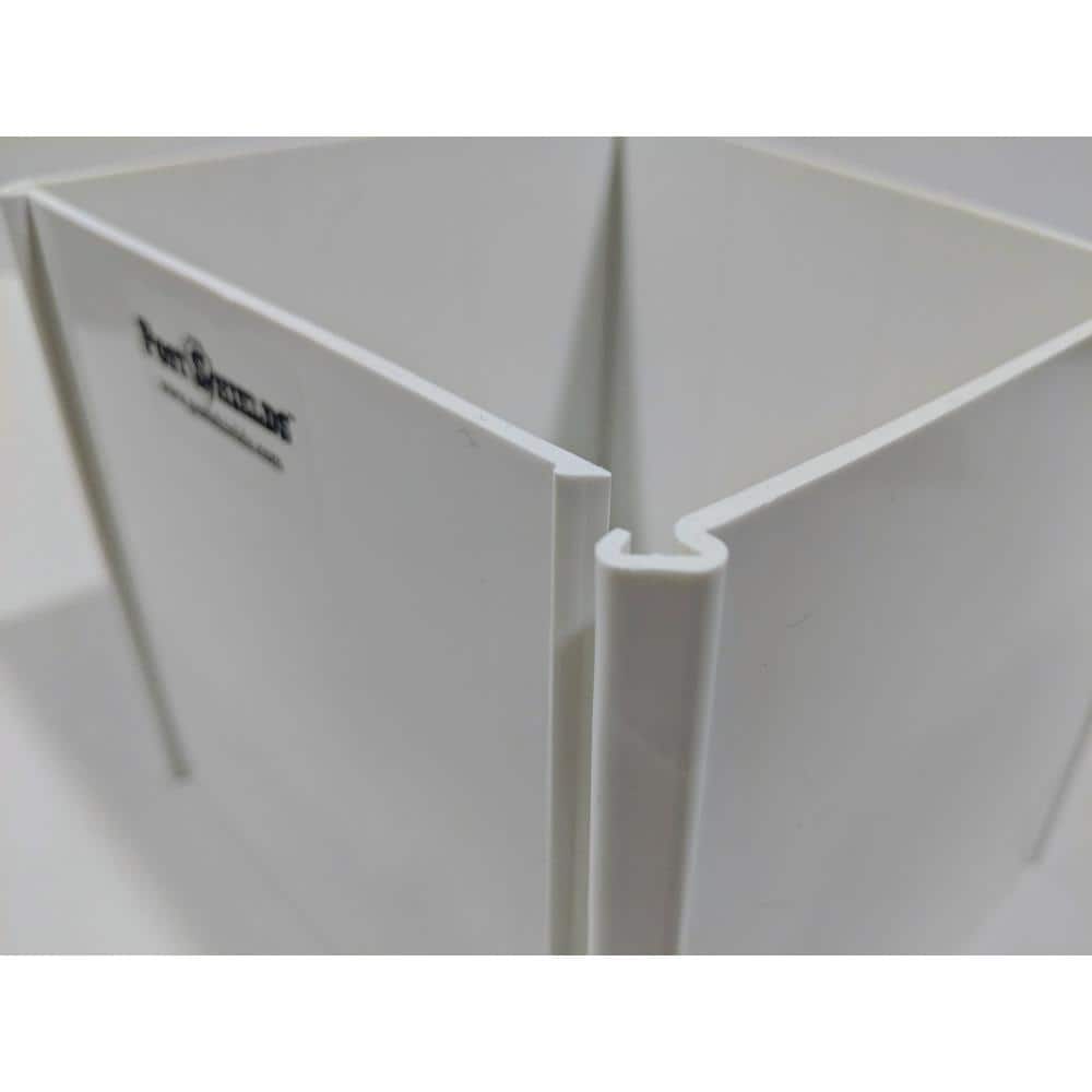 Post Shields 5.5 in. x 5.5 in. x 6 in. H White Post Wrap