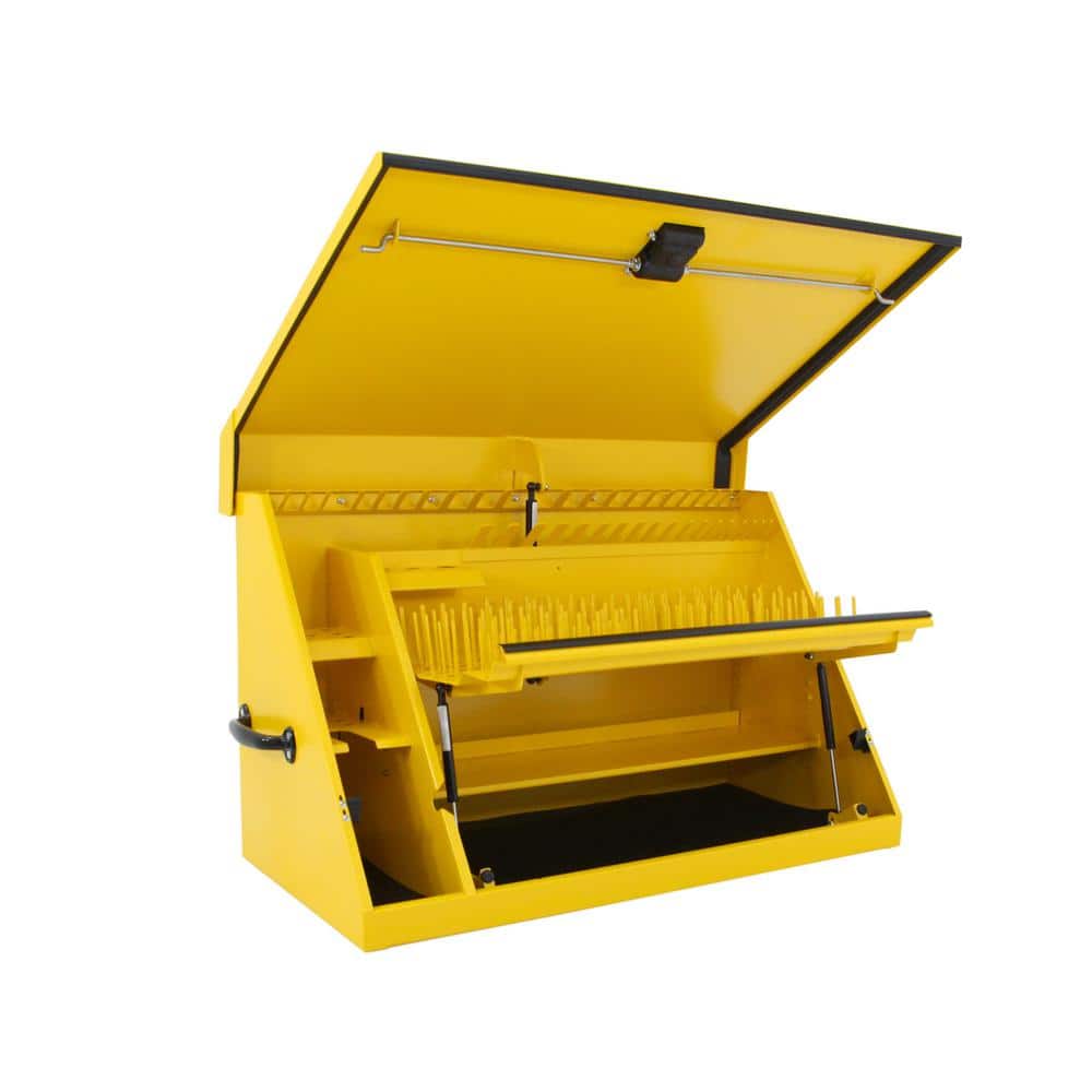 DEWALT 36 in. W x 17 in. D Portable Triangle Top Tool Chest for Sockets, Wrenches and Screwdrivers in Yellow Powder Coat