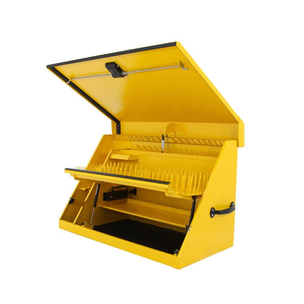 DEWALT 36 in. W x 17 in. D Portable Triangle Top Tool Chest for Sockets, Wrenches and Screwdrivers in Yellow Powder Coat